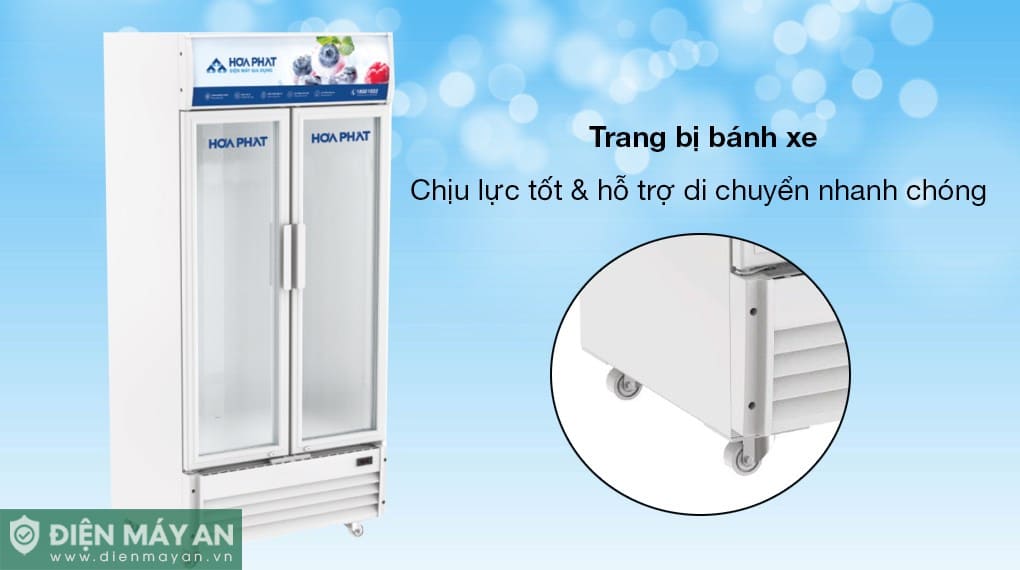 Tủ mát trưng bày Hòa Phát 812 lít HSR D6812